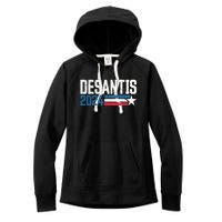 Desantis 2024 for President Vintage Distressed Desantis 2024 Women's Fleece Hoodie