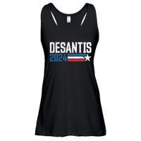 Desantis 2024 for President Vintage Distressed Desantis 2024 Ladies Essential Flowy Tank