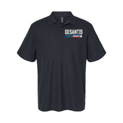 Desantis 2024 for President Vintage Distressed Desantis 2024 Softstyle Adult Sport Polo