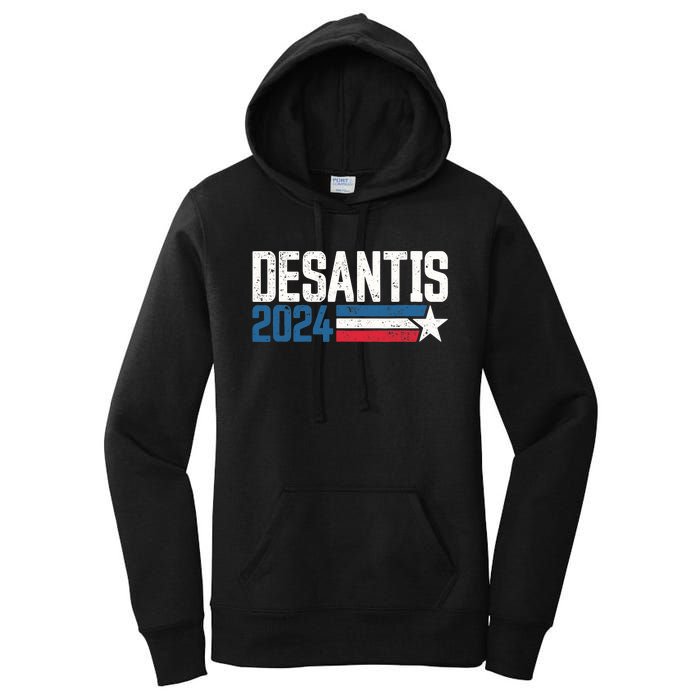 Desantis 2024 for President Vintage Distressed Desantis 2024 Women's Pullover Hoodie