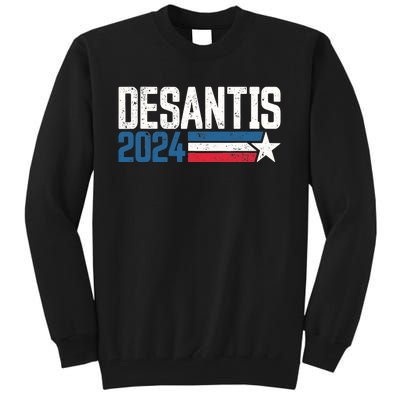 Desantis 2024 for President Vintage Distressed Desantis 2024 Tall Sweatshirt