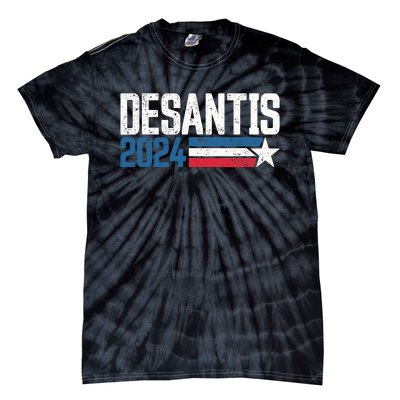 Desantis 2024 for President Vintage Distressed Desantis 2024 Tie-Dye T-Shirt