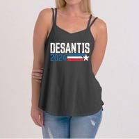 Desantis 2024 for President Vintage Distressed Desantis 2024 Women's Strappy Tank