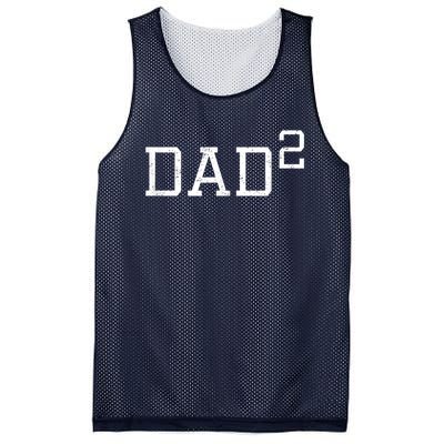 Dad 2 Funny Dad Of Two Outfit Second Time Dad Gift Mesh Reversible Basketball Jersey Tank