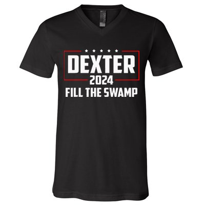 Dexter 2024 Fill The Swamp V-Neck T-Shirt