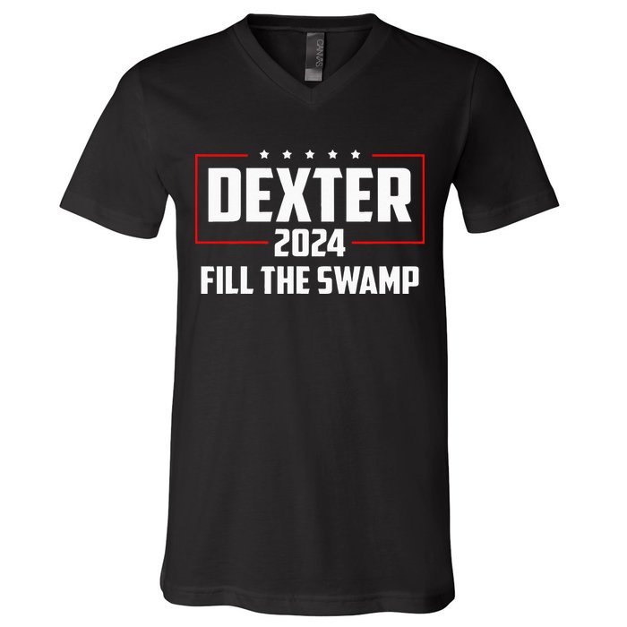 Dexter 2024 Fill The Swamp V-Neck T-Shirt