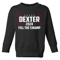 Dexter 2024 Fill The Swamp Toddler Sweatshirt