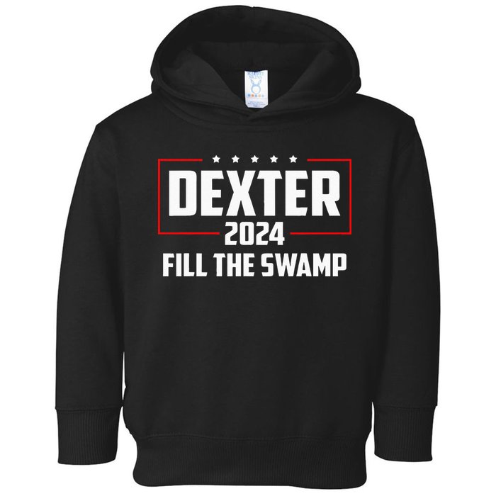 Dexter 2024 Fill The Swamp Toddler Hoodie