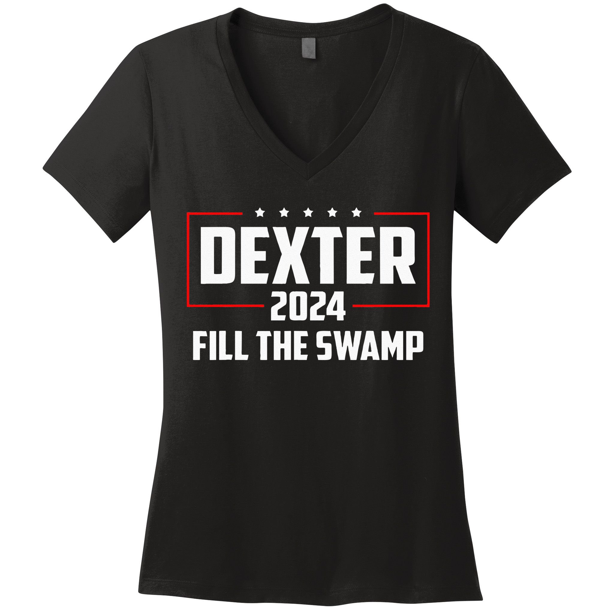 Dexter 2024 Fill The Swamp Women's V-Neck T-Shirt