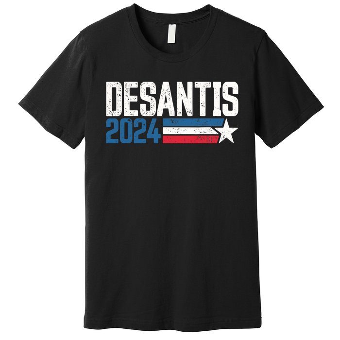 Desantis 2024 for President Vintage Distressed Desantis 2024 Premium T-Shirt