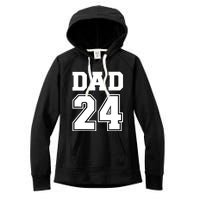 Dad 2024 For New Daddy To Be Women's Fleece Hoodie