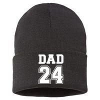 Dad 2024 For New Daddy To Be Sustainable Knit Beanie