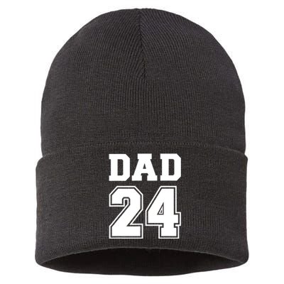 Dad 2024 For New Daddy To Be Sustainable Knit Beanie