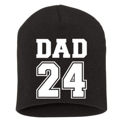 Dad 2024 For New Daddy To Be Short Acrylic Beanie