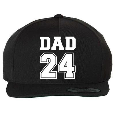 Dad 2024 For New Daddy To Be Wool Snapback Cap