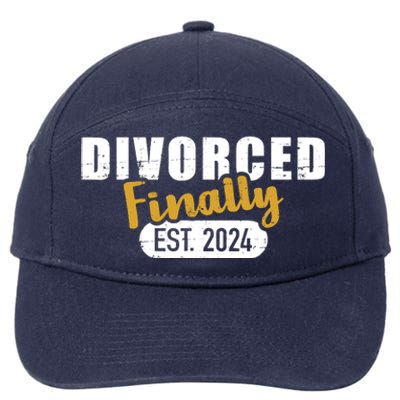 Divorce 2024 Finally Divorced 7-Panel Snapback Hat