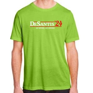 Desantis 2024 Go Woke Go Broke Pro Republican Political Adult ChromaSoft Performance T-Shirt