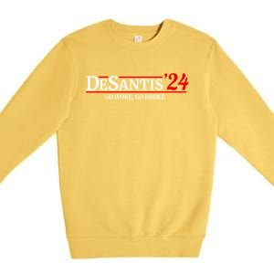 Desantis 2024 Go Woke Go Broke Pro Republican Political Premium Crewneck Sweatshirt