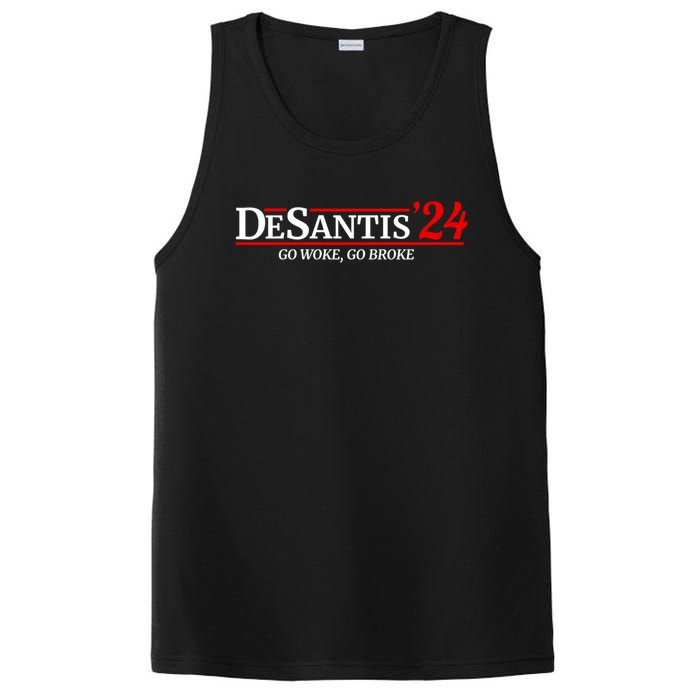 Desantis 2024 Go Woke Go Broke Pro Republican Political PosiCharge Competitor Tank