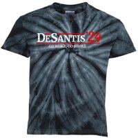 Desantis 2024 Go Woke Go Broke Pro Republican Political Kids Tie-Dye T-Shirt