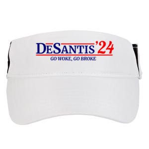 Desantis 2024 Go Woke Go Broke Pro Republican Political Adult Drive Performance Visor