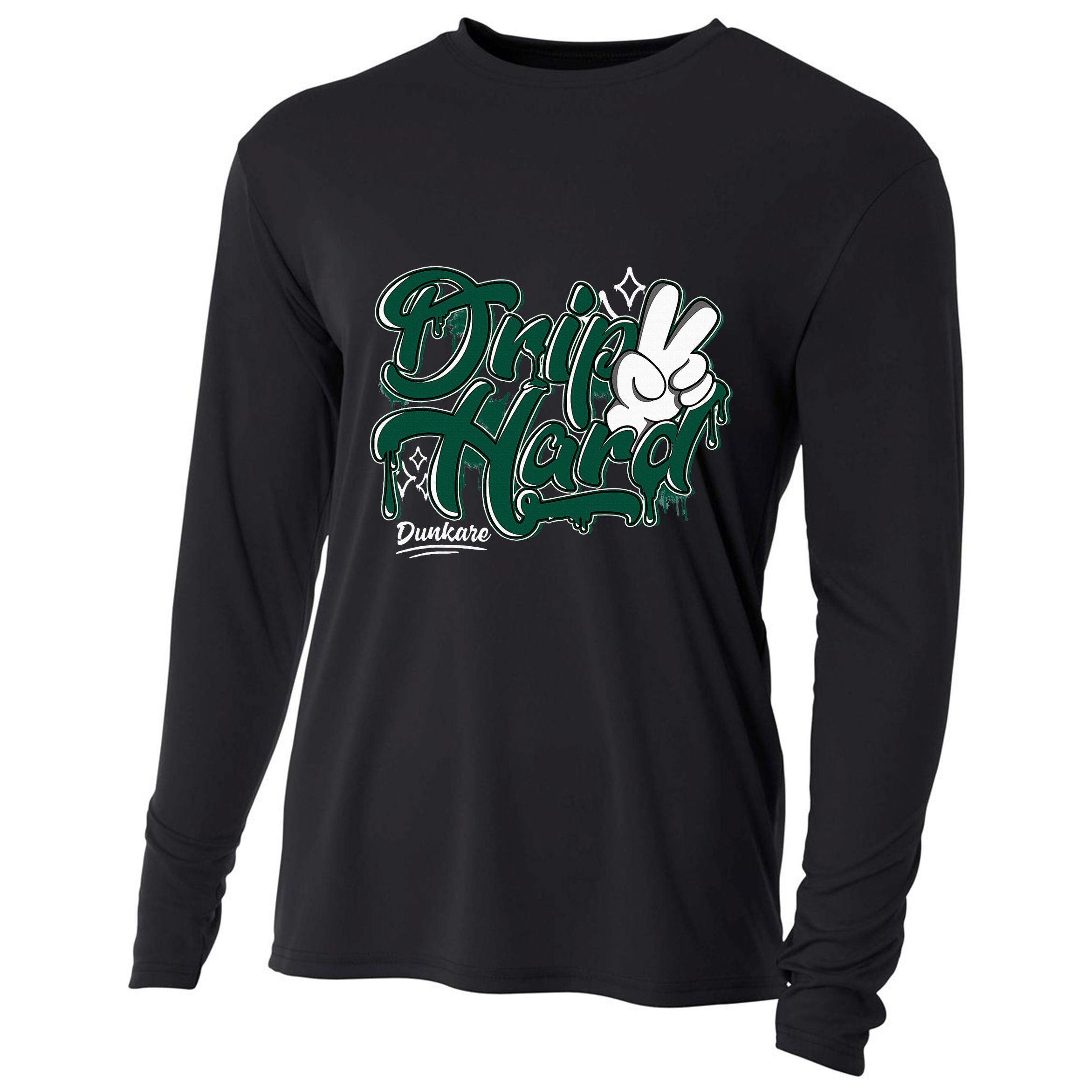 Drip 2 Hard Oxidized Green 4s Matching Cooling Performance Long Sleeve Crew