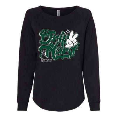 Drip 2 Hard Oxidized Green 4s Matching Womens California Wash Sweatshirt