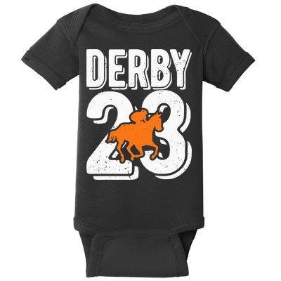 Derby 23 Horse Racing Fans Vintage Gifts Baby Bodysuit