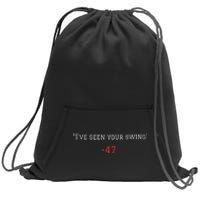 Debate 2024 Ive Seen Your Swing Gift Sweatshirt Cinch Pack Bag