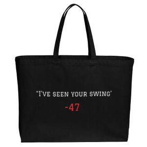 Debate 2024 Ive Seen Your Swing Gift Cotton Canvas Jumbo Tote