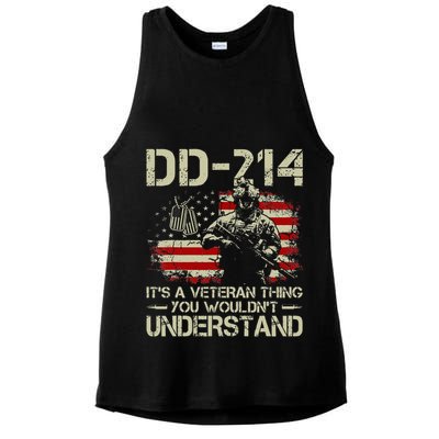 DD 214 Its A Veteran Thing You Wouldnt Understand DD 214 Ladies PosiCharge Tri-Blend Wicking Tank