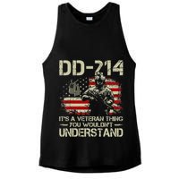 DD 214 Its A Veteran Thing You Wouldnt Understand DD 214 Ladies PosiCharge Tri-Blend Wicking Tank