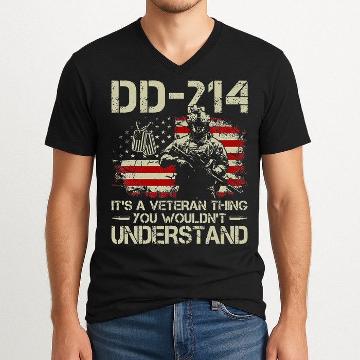 DD 214 Its A Veteran Thing You Wouldnt Understand DD 214 V-Neck T-Shirt