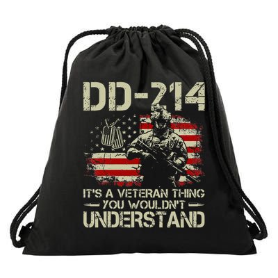 DD 214 Its A Veteran Thing You Wouldnt Understand DD 214 Drawstring Bag