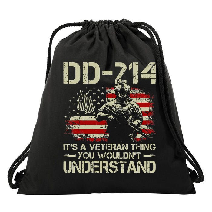 DD 214 Its A Veteran Thing You Wouldnt Understand DD 214 Drawstring Bag
