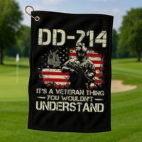 DD 214 Its A Veteran Thing You Wouldnt Understand DD 214 Golf Towel
