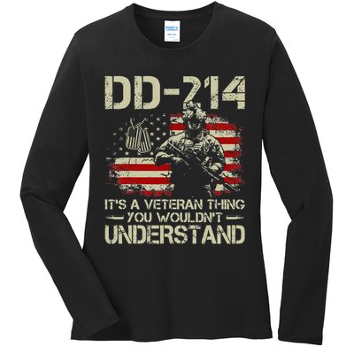 DD 214 Its A Veteran Thing You Wouldnt Understand DD 214 Ladies Long Sleeve Shirt