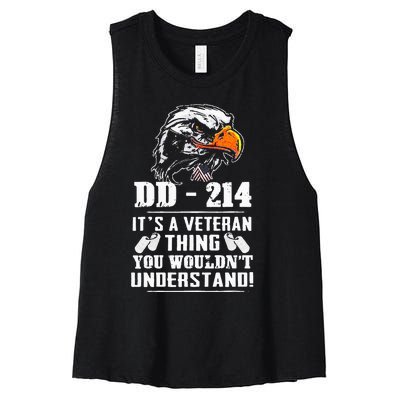 DD 214 Its A Veteran Thing You Wouldnt Understand Women's Racerback Cropped Tank