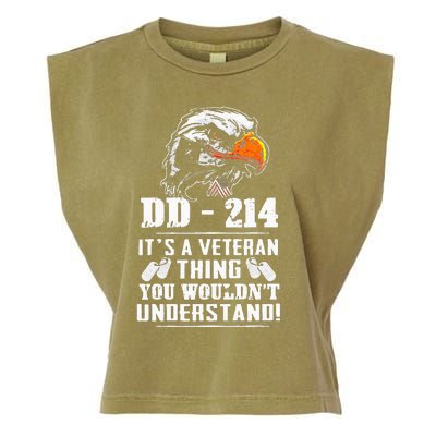 DD 214 Its A Veteran Thing You Wouldnt Understand Garment-Dyed Women's Muscle Tee