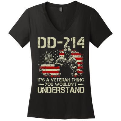 DD 214 Its A Veteran Thing You Wouldnt Understand DD 214 Women's V-Neck T-Shirt