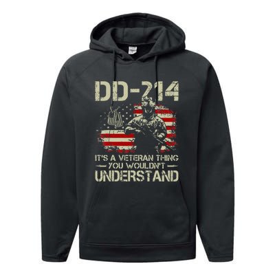 DD 214 Its A Veteran Thing You Wouldnt Understand DD 214 Performance Fleece Hoodie