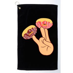 Donut 2 In The Pink 1 In The Stink Funny Dirty Joke Doughnut Platinum Collection Golf Towel