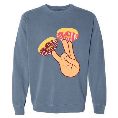 Donut 2 In The Pink 1 In The Stink Funny Dirty Joke Doughnut Garment-Dyed Sweatshirt