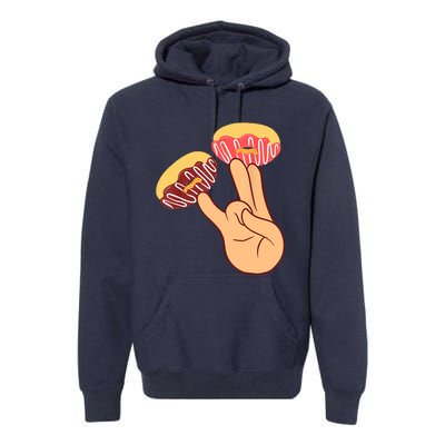 Donut 2 In The Pink 1 In The Stink Funny Dirty Joke Doughnut Premium Hoodie