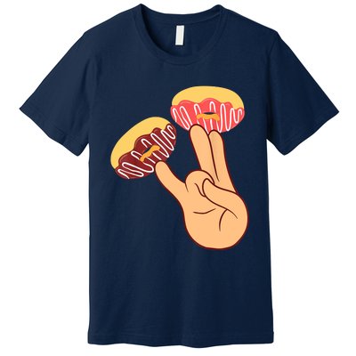 Donut 2 In The Pink 1 In The Stink Funny Dirty Joke Doughnut Premium T-Shirt