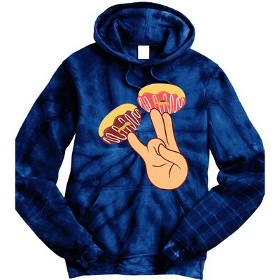 Donut 2 In The Pink 1 In The Stink Funny Dirty Joke Doughnut Tie Dye Hoodie