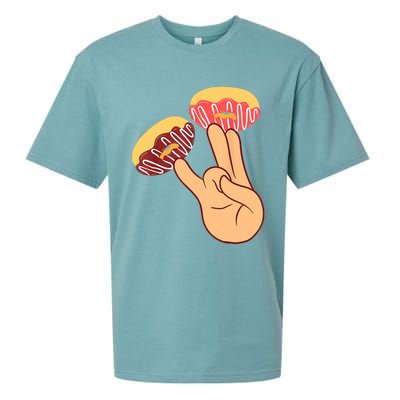 Donut 2 In The Pink 1 In The Stink Funny Dirty Joke Doughnut Sueded Cloud Jersey T-Shirt