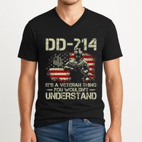 Dd 214 ItS A Veteran Thing You WouldnT Understand Dd 214 V-Neck T-Shirt