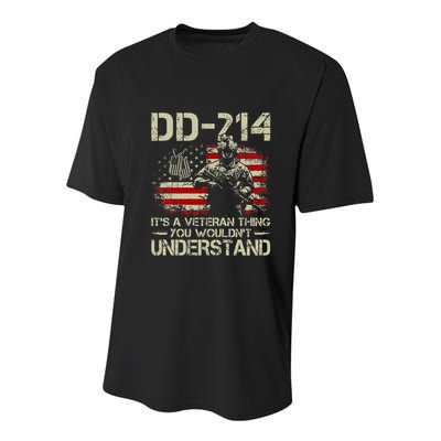 Dd 214 ItS A Veteran Thing You WouldnT Understand Dd 214 Youth Performance Sprint T-Shirt
