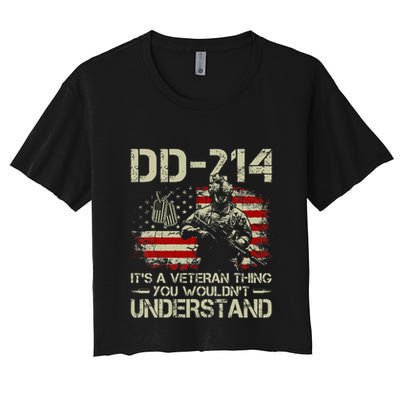 Dd 214 ItS A Veteran Thing You WouldnT Understand Dd 214 Crop Top